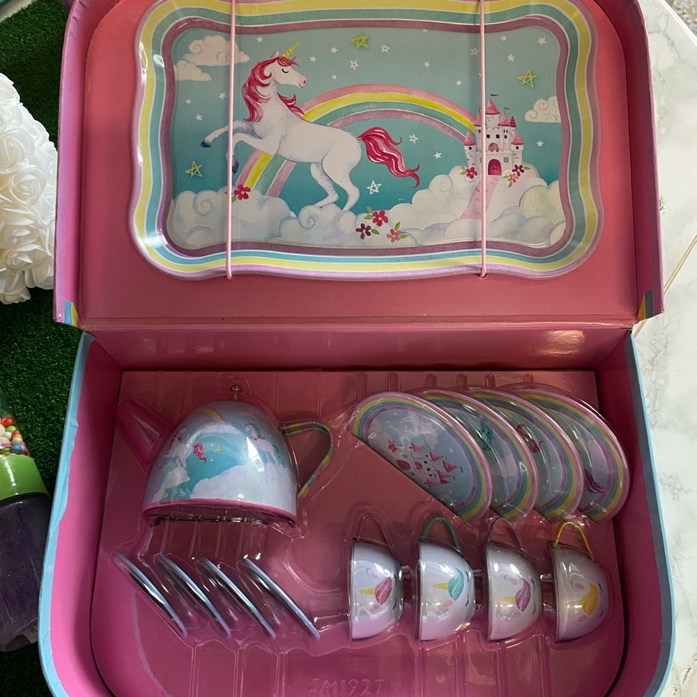 Unicorn Metal Tea set
